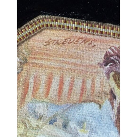 Vintage Octagonal Decorative Coasters Trivets Elegant Victorian Lady Design - Picture 12 of 13